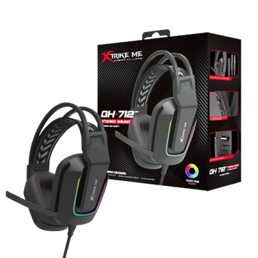 XTRIKE ME GH712 RGB GAMING HEADSET WITH NOISE REDUCTION MICROPHONE