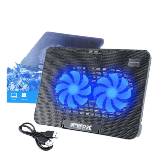 SPEED-X N99 2 FAN COOLING PAD WIHT TWO USB AND LIGHT